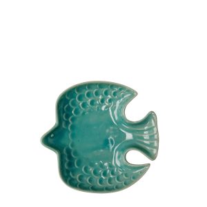 Tallrik Dinky fågel sea green 12×11 cm
