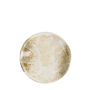 Tallrik Yukishino vit/brun ø17 cm