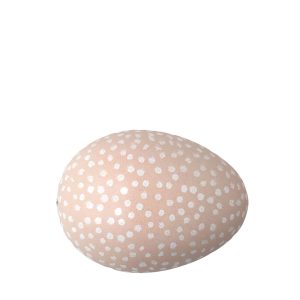 Ägg prick – mini, rosa/vit