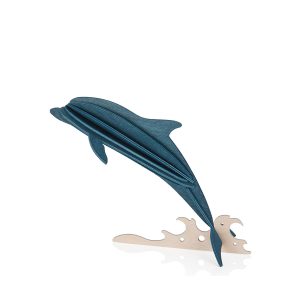 Delfin, 15 cm, mörkblå