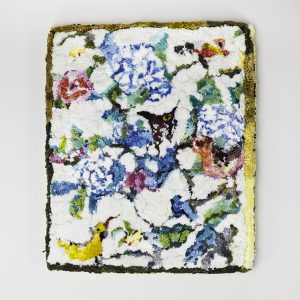 * Textil tavla av Anna Fjällbäck