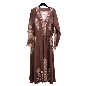 LENA klänning, mörk brun