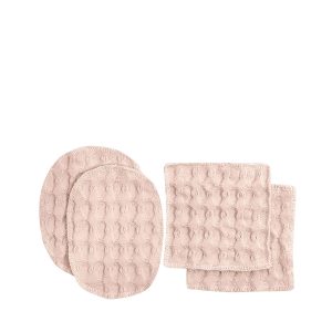 Makeup pads Big Waffle pale rose