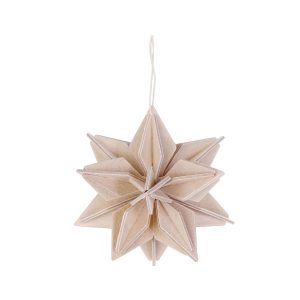 Julhänge Stjärna, 7 cm, natur